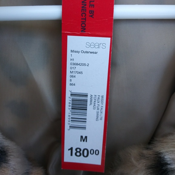 Leopard Print Faux Fur Short Coat NWT - Picture 2 of 7